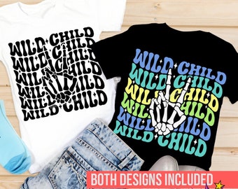 Wild Child SVG PNG: Funny Boy Sublimation Shirt Design (Digital Download)