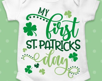 My first St. Patrick's day svg, St. Patrick's Day SVG, Baby St Patricks SVG