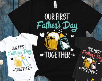 First Father's Day SVG: Funny Drinking Buddies Design (Digital Download)