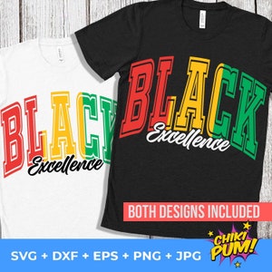 Excelencia negra SVG, Orgullo negro Svg, archivo SVG para Cricut, archivo SVG para Silhouette
