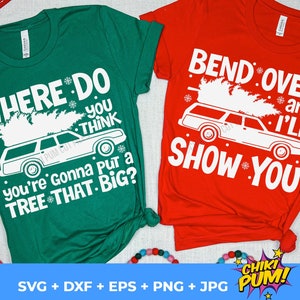 , Bend Over And I'll Show You svg, Griswold svg, Passende hässliche Weihnachtspullover