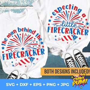 Expecting a Little Firecracker SVG the Man Behind the - Etsy