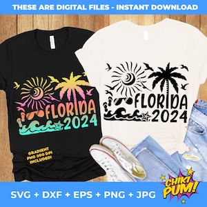 Florida 2024 SVG, Florida Vacation 2024 Svg, USA Vacation, Florida Summer Beach Svg, Family Vacation SVG, Svg Files For Cricut