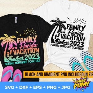 Family Florida Vacation 2023 SVG, Family Vacations 2023 SVG, Summer SVG ...