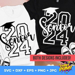 Senior 2024 SVG, Senior Class of 2024 SVG, Graduation 2024 SVG, Graduate 2024 shirt cut files