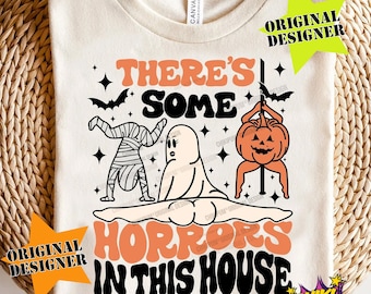 Funny Halloween SVG PNG: Retro Ghost Design (Digital Download)