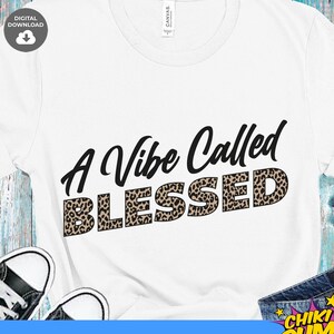 A Vibe namens Blessed svg, Black Pride SVG, Leopard Wort svg, SVG für Cricut