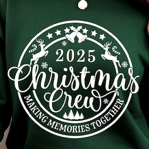 2025 Christmas Crew SVG PNG: Family Matching Shirt Design (Digital Download)