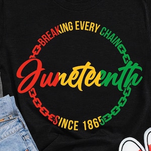 Juneteenth SVG PNG: Breaking Every Chain Since 1865 (Digital Download)