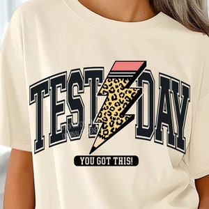 Dia de Teste SVG PNG, Professor SVG, Camiseta Dia de Teste, Camiseta Professor SVG, Teste SVG, Dia de Teste Retro SVG PNG. Escola SVG, DXF, EPS, PNG e JPG
