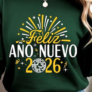 Feliz Año Nuevo 2026 SVG, New Year&#39;s svg, Feliz 2026 svg, Año Nuevo svg, Bienvenido 2026 svg