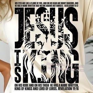Jesus ist König Png, Löwe Jesus Png, Herr Png, Christliches Hemd Png, Jesus Sublimation, Glaube Png, Kreuz Png, Bibel Vers, Ästhetischer Glaube PNG