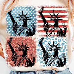 Estátua da Liberdade 4 de Julho PNG, EUA PNG, Desenho Engraçado de 4 de Julho PNG da América, 4 de Julho PNG Popular, América PNG, Desenho de Garota Americana