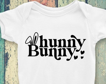 Hunny Bunny Easter SVG PNG: Rabbit Kid Shirt Design (Digital Download)