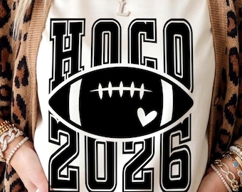 Homecoming 2026 Football T-shirt Design SVG PNG (Digital Download)