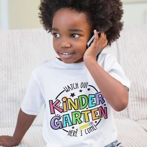 Kindergarten SVG PNG: Zurück zu Schule Shirt Design (Digitaler Download) Bild 3