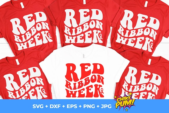 Red Ribbon Week Svg Png, Say No to Drugs Say Yes to Kindness Svg, Drug Free Svg, Red Ribbon Week Awareness Svg Digital Downloads