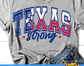 Texas Strong SVG PNG: Pray for Texas, Hill Country T-shirt Design (Digital Download)