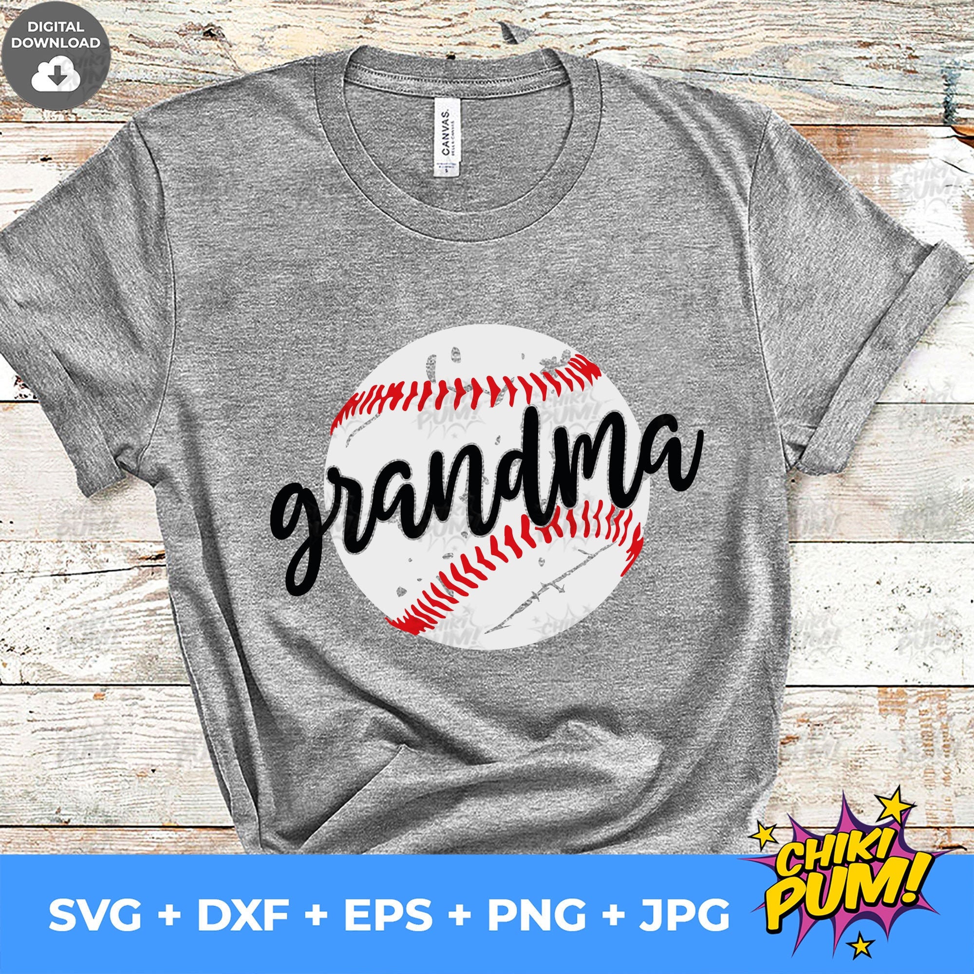 Baseball Grandma Svg Baseball Svg Baseball Shirt Grunge Etsy