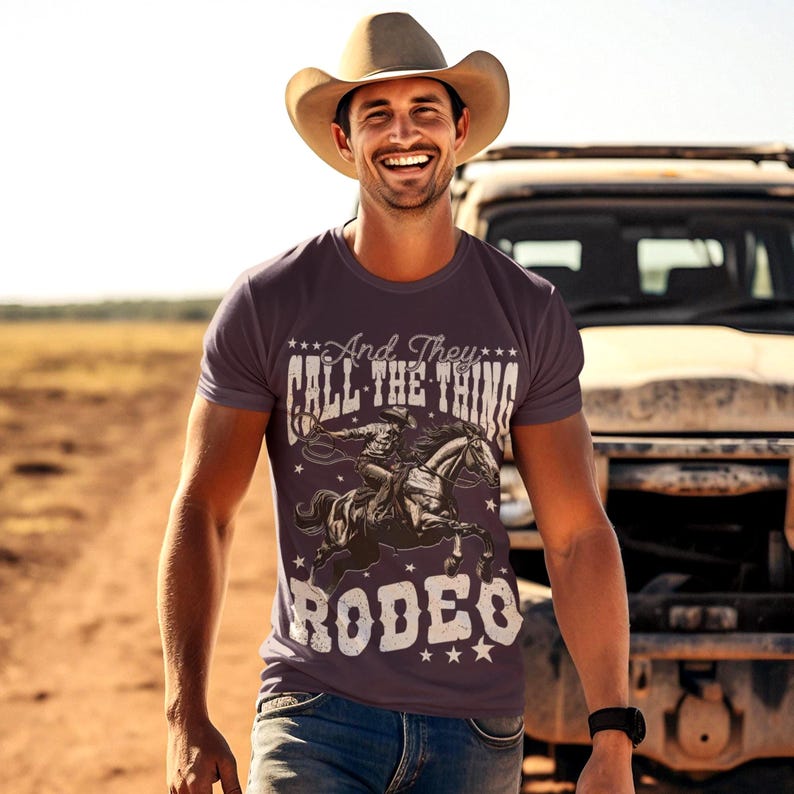 And They Call The Thing Rodeo Png, Western Instant Digital Download, Trendy Western Designs, Western PNG files, Western Rodeo Shirt Design