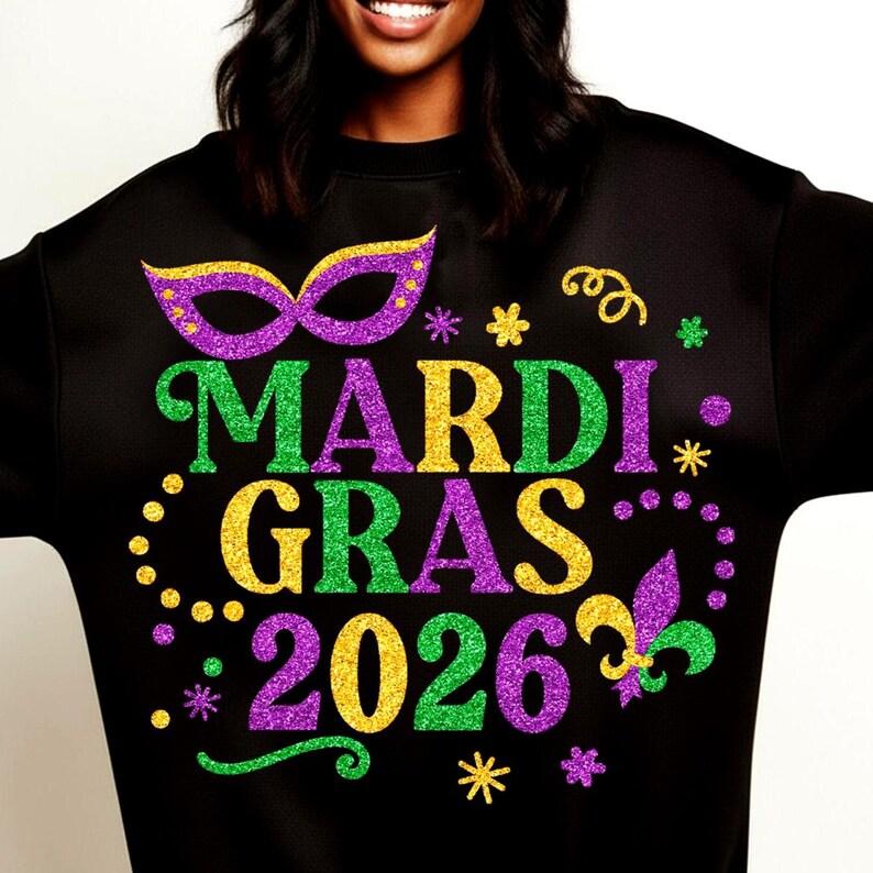Mardi Gras 2026 SVG, Mardi Gras SVG, Fat Tuesday matching shirts, Mardi gras shirt SVG, Mardi gras cut files