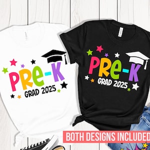Pre-K Grad 2025 SVG PNG: T-Shirt Design Dateien Cricut (Digitaler Download)