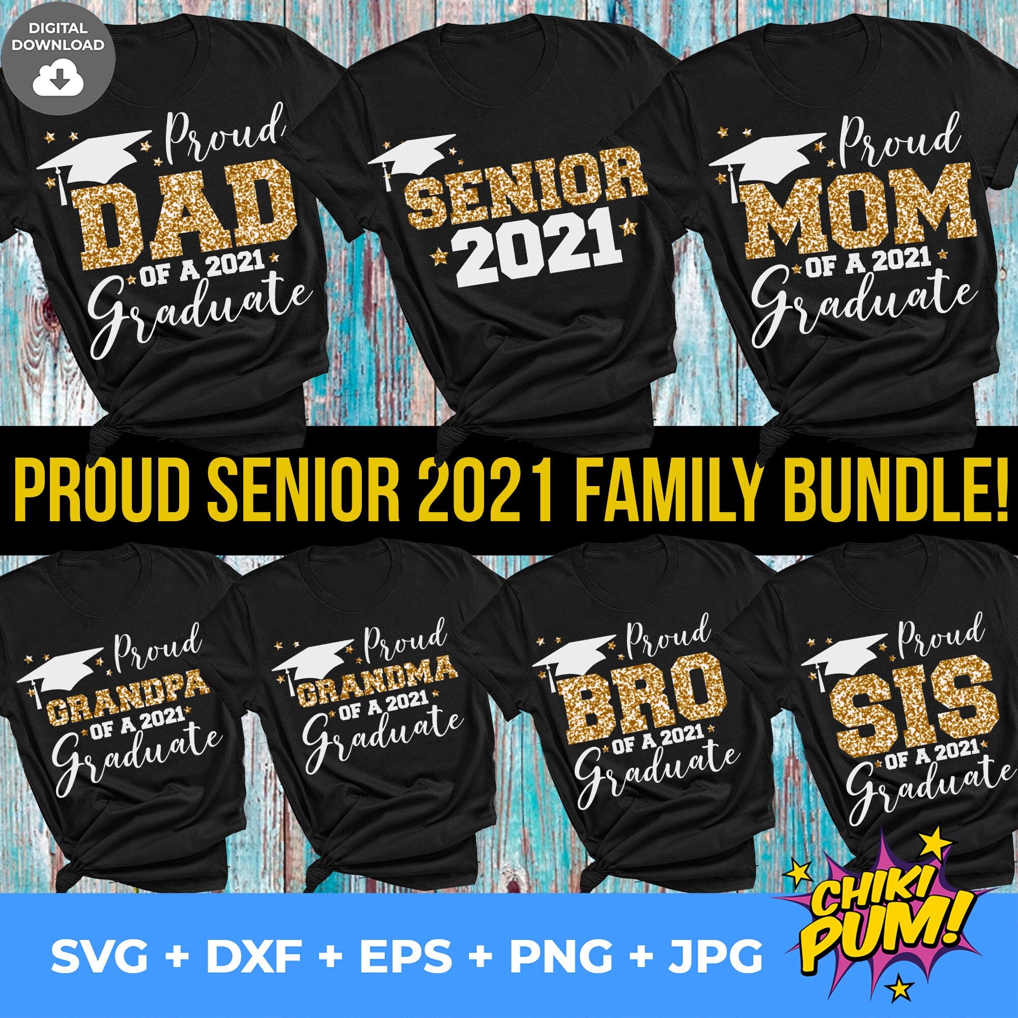 Download Graduation 2021 Family White Bundle SVG 2021 Graduation SVG | Etsy