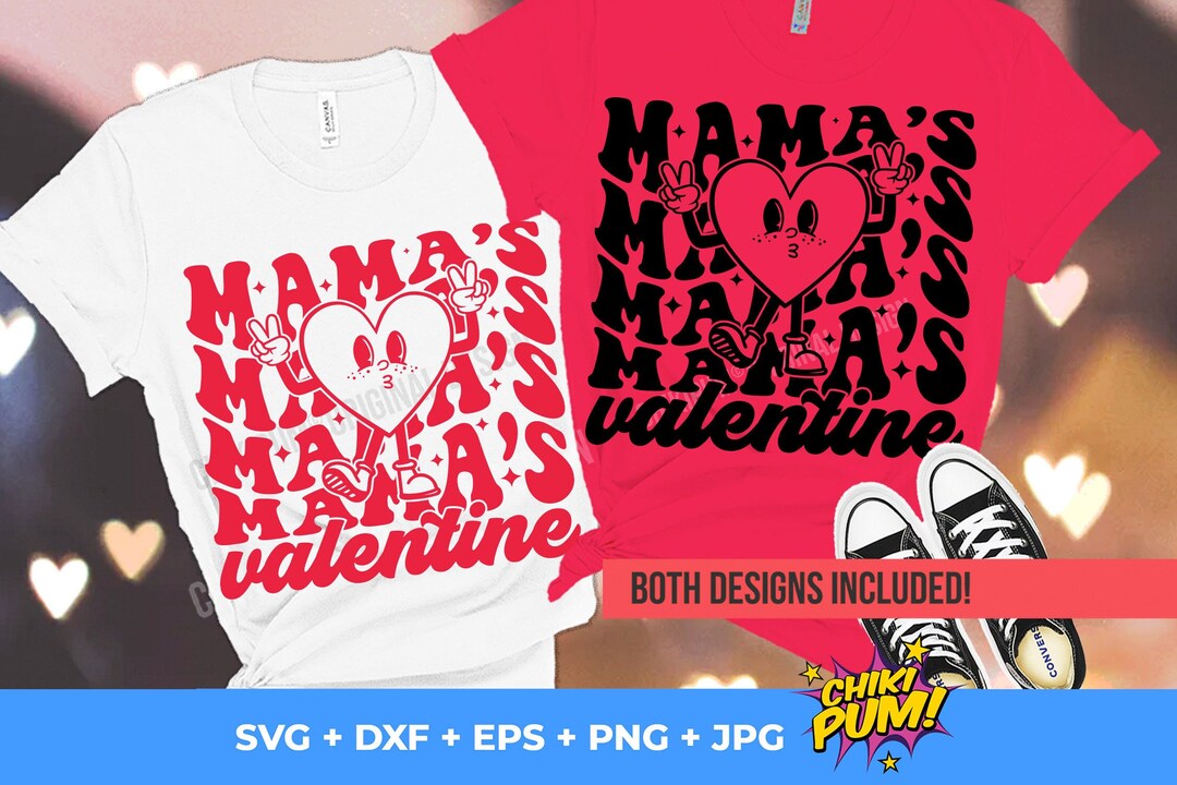 Mama's Valentine SVG PNG: Groovy Retro Design (digital Download) - Etsy