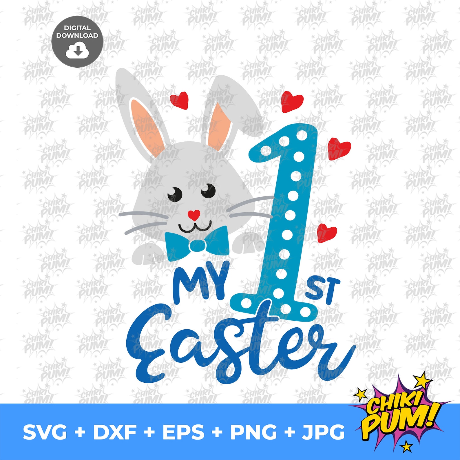 My 1st Easter Bunny Svg My First Easter Svg Baby Boy Easter Etsy