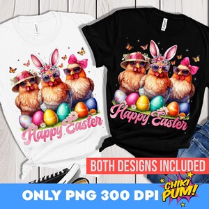 Frohe Ostern Huhn Png, Retro Ostern Png, Huhn Ostern Png, Huhn Liebhaber Geschenk, Frühlingsblumen Huhn, Ostern Vibes Ostern Sublimation