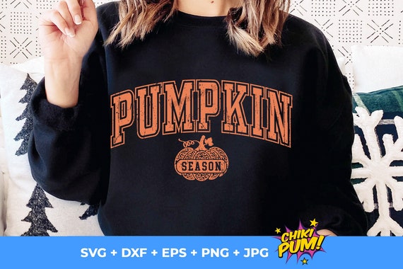 Pumpkin Season Png, Pumpkin Season Svg, Retro Fall Svg, Varsity design, Retro Fall Png, Distressed Fall Png, Pumpkin Season Svg, png dxf eps