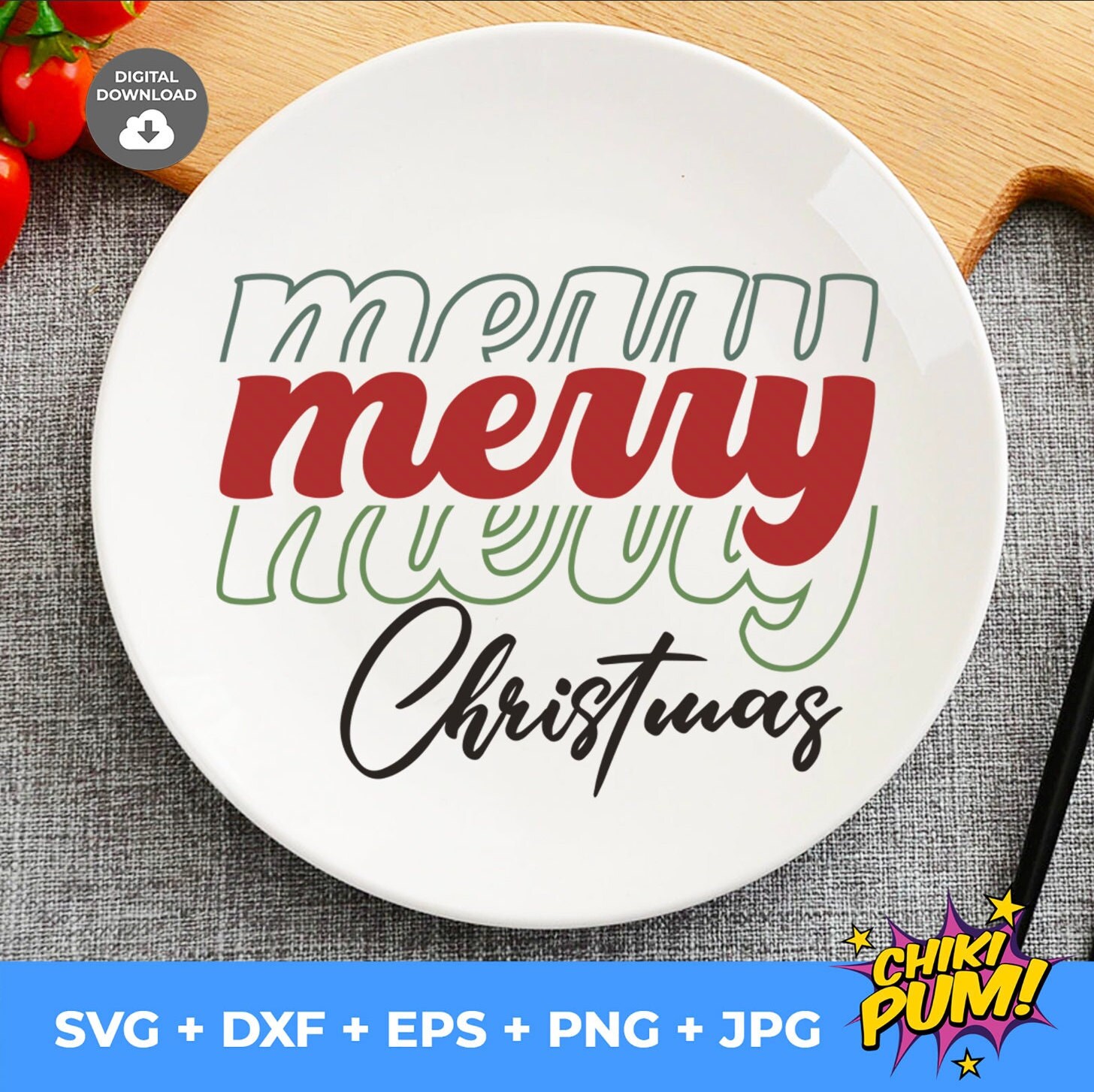 Merry Merry Merry Christmas SVG Christmas Shirt SVG Retro - Etsy