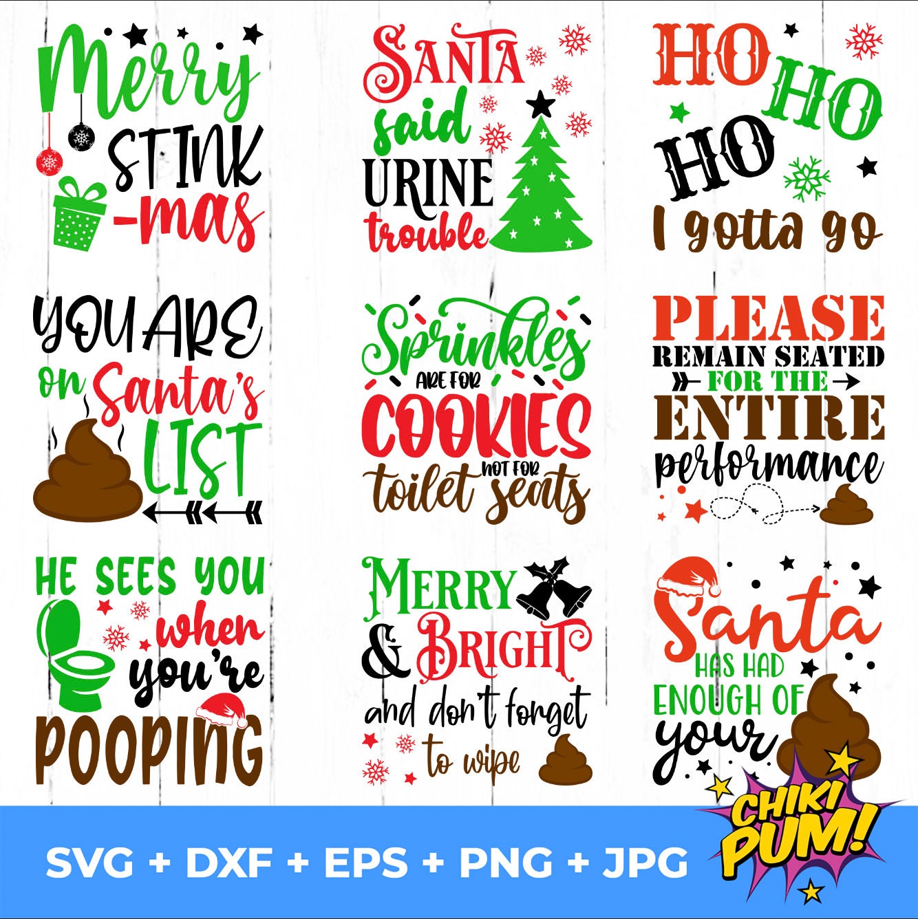 Christmas Toilet Paper Bundle Svg Christmas Gag Gift Svg Etsy UK