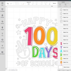 Happy 100 days of School SVG, 100 days of School Svg, 100th day of School Teacher Shirt, Png, Svg Files for Cricut, Sublimation PNG 300 dpi