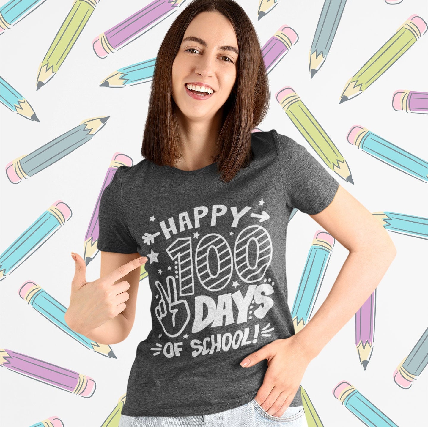 Happy 100 Days of School SVG 100 Days of School SVG 100 Days - Etsy