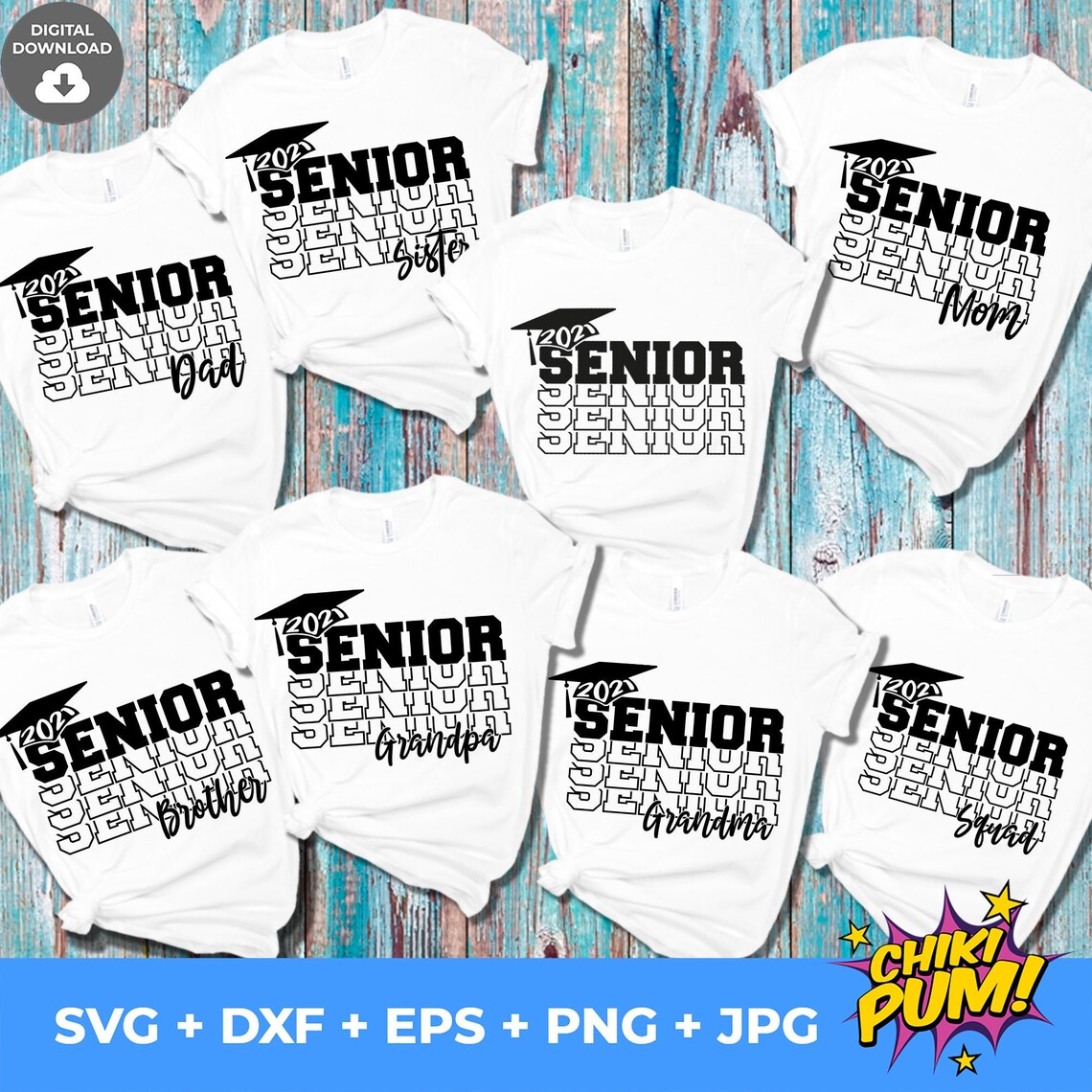 Download Senior 2021 Family Bundle svg Graduation Day svg ...