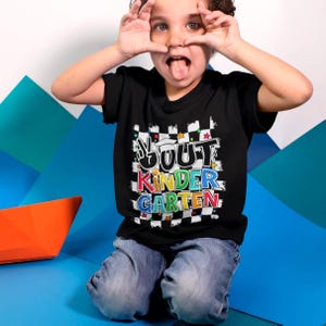 Peace Out Kindergarten SVG, Kindergarten Graduate SVG, Kinder Grad 2026, Kindergarten Graduation shirt, Checkered Svg Png