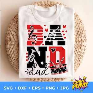 Band Papa svg, Band Papa png, Aufbügler Band, Blaskapelle Papa Shirt cut-Dateien