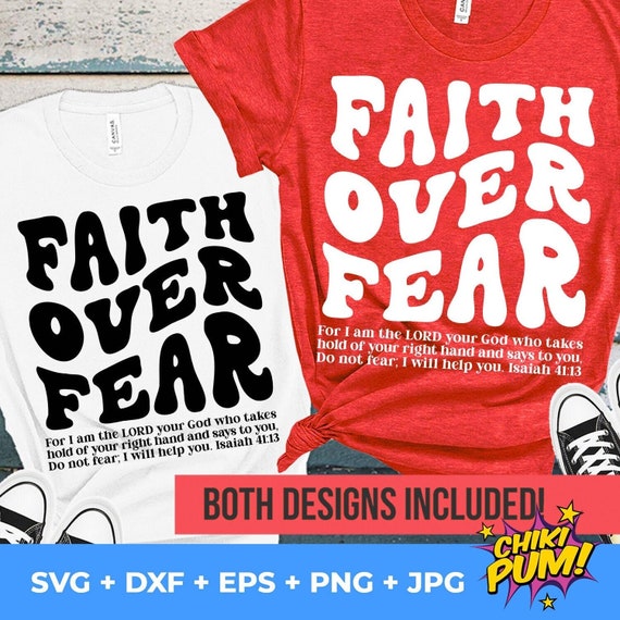 Faith Over Fear SVG PNG: Christian Hoodie Design (Digital Download)