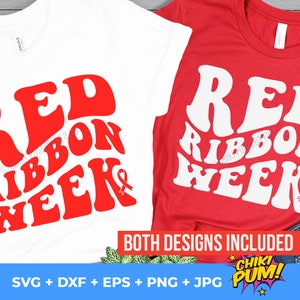 Red Ribbon Week Svg Png, Say No to Drugs Say Yes to Kindness Svg, Drug Free Svg, Red Ribbon Week Awareness Svg Digital Downloads