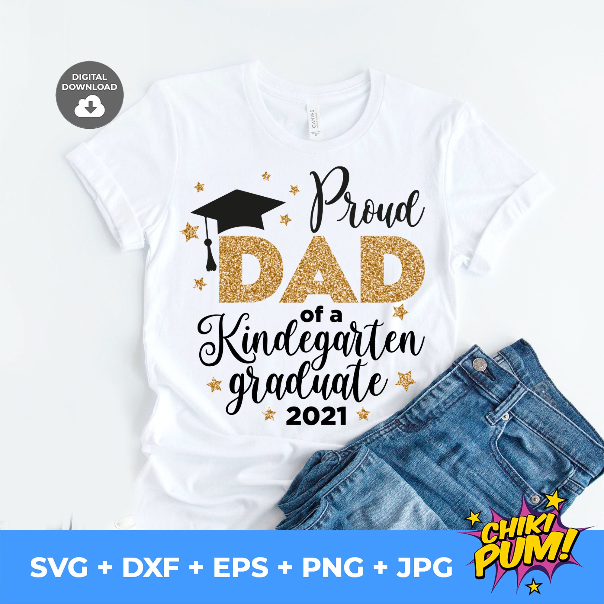 Download Proud Dad of a 2021 kindergarten graduate SVG Proud Dad | Etsy