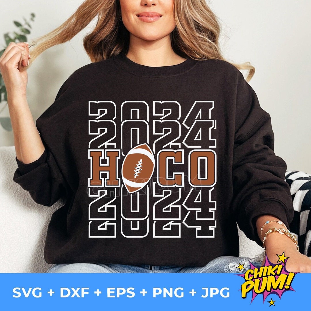 Hoco 2024 SVG, 2024 Svg, Football Png, HOCO 2024
