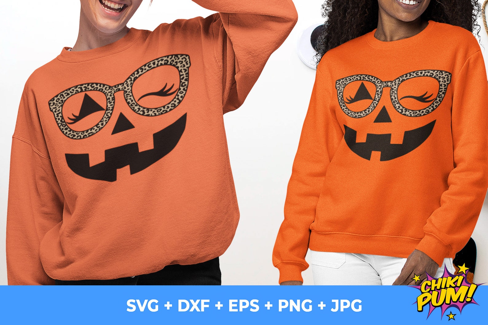 Pumpkin Face With Glasses SVG Halloween SVG Fall Halloween - Etsy