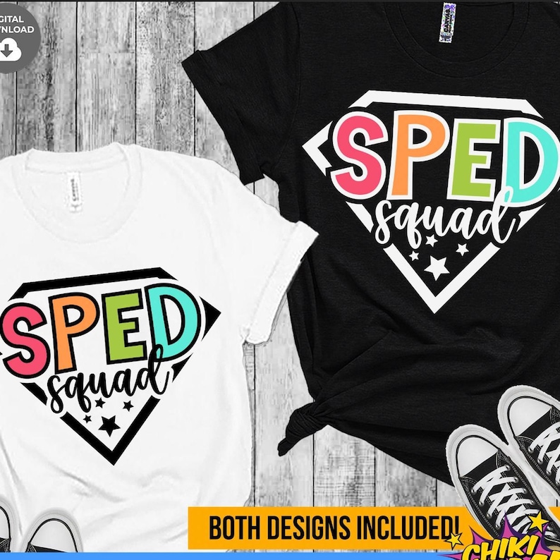 SPED Squad Svg, Sped Teacher Svg, Special Education Svg, Sped Team Shirt Svg, Sped Crew svg cut files for Cricut, png for sublimation & dtf