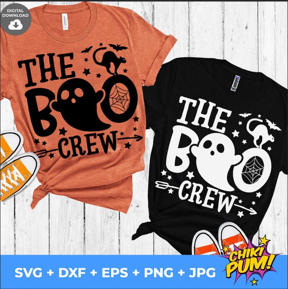 The Boo crew svg, Ghost svg, Halloween shirt svg, Halloween mug, Halloween svg cut files, Halloween Family Shirts, svg files for cricut
