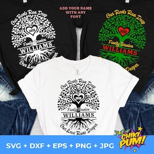 Familientreffen 2025 svg, Roots Run Deep svg, Our Love Runs Deeper svg, Familien-Shirt, Reunion svg, Familientreffen-Shirts, Familienname