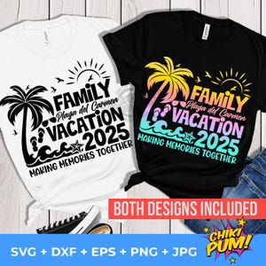 Vacances Playa del Carmen 2025 PNG SVG : conception de voyage en famille (téléchargement numérique)