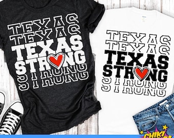 Texas Strong SVG PNG: Pray for Texas, Hill Country T-shirt Design (Digital Download)