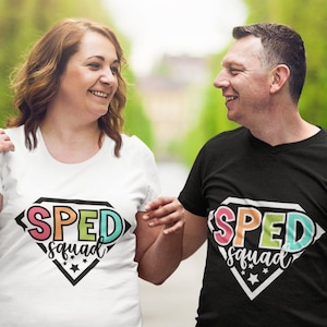 SPED Squad Svg, Sped Teacher Svg, Special Education Svg, Sped Team Shirt Svg, Sped Crew svg cut files for Cricut, png for sublimation & dtf