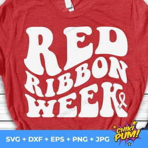 Red Ribbon Week Svg Png, Say No to Drugs Say Yes to Kindness Svg, Drug Free Svg, Red Ribbon Week Awareness Svg Digital Downloads